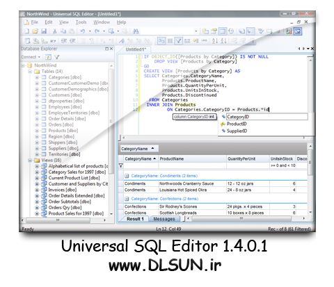 نرم افزار Universal SQL Editor