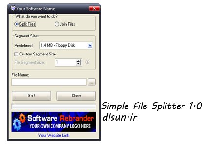 دانلود نرم افزار جدا سازی فایل ها Simple File Splitter 1.0